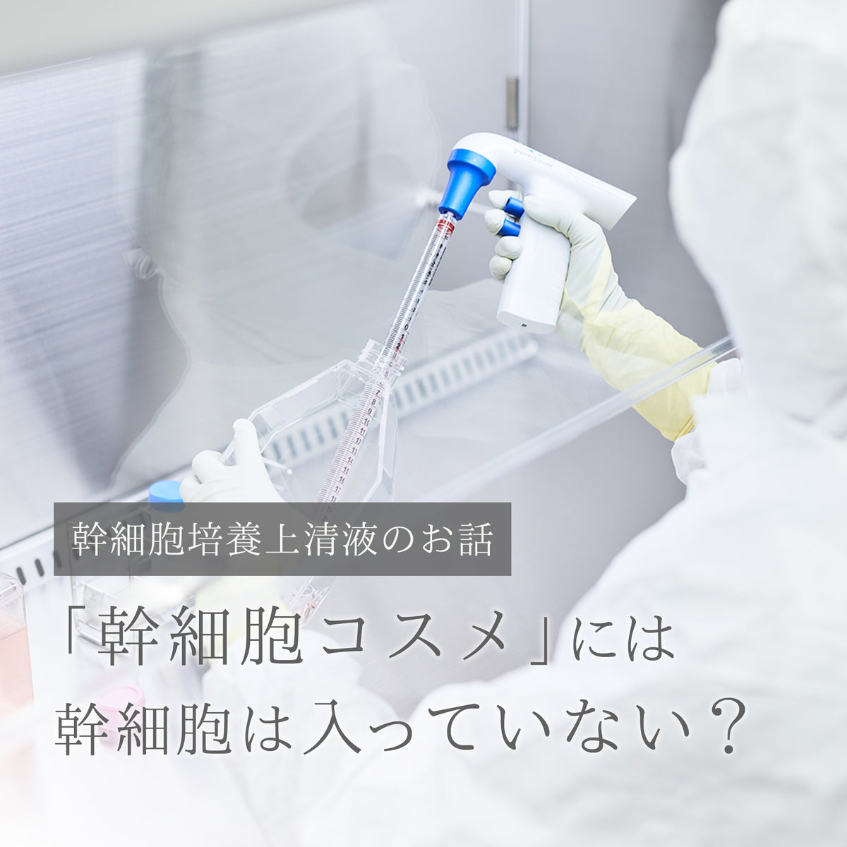 幹細胞培養上清液のお話し ～「幹細胞コスメ」には幹細胞は入っていない？ ～